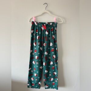 Green Hello Kitty Pajama Pants